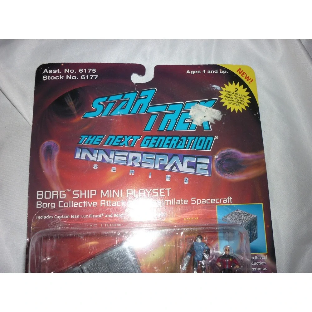 1994 Star Trek TNG Innerspace Borg Ship Mini Playset Playmates‎ 6177